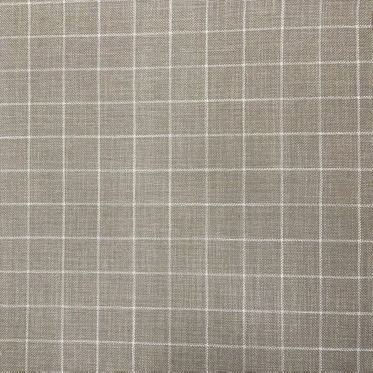 Mariah Fabric - Linen Look Checkered Square Pattern, 55" Width (1 Yard)