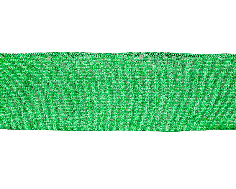 1.5" x 25 Yards Emerald Green Metallic Taffeta Gift Ribbon