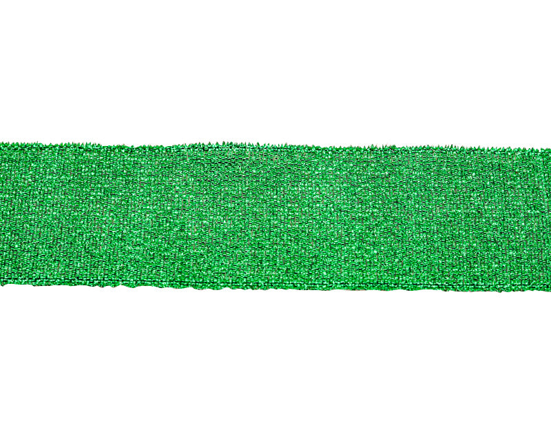 7/8" x 25 Yards Emerald Green Metallic Taffeta Gift Ribbon