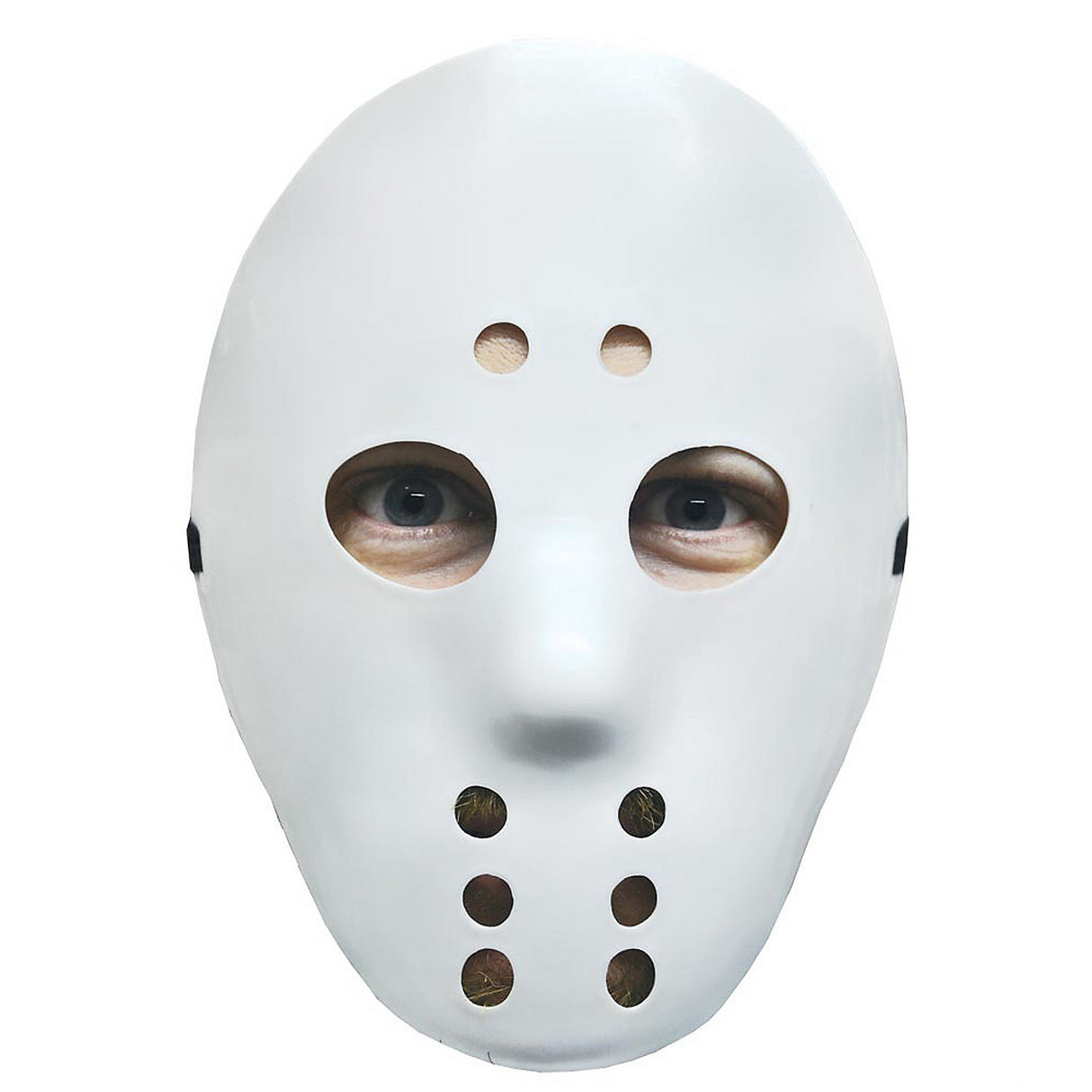 Classic White Hockey Mask for Halloween Parties Costume Events and Sports-Themed Celebrations
