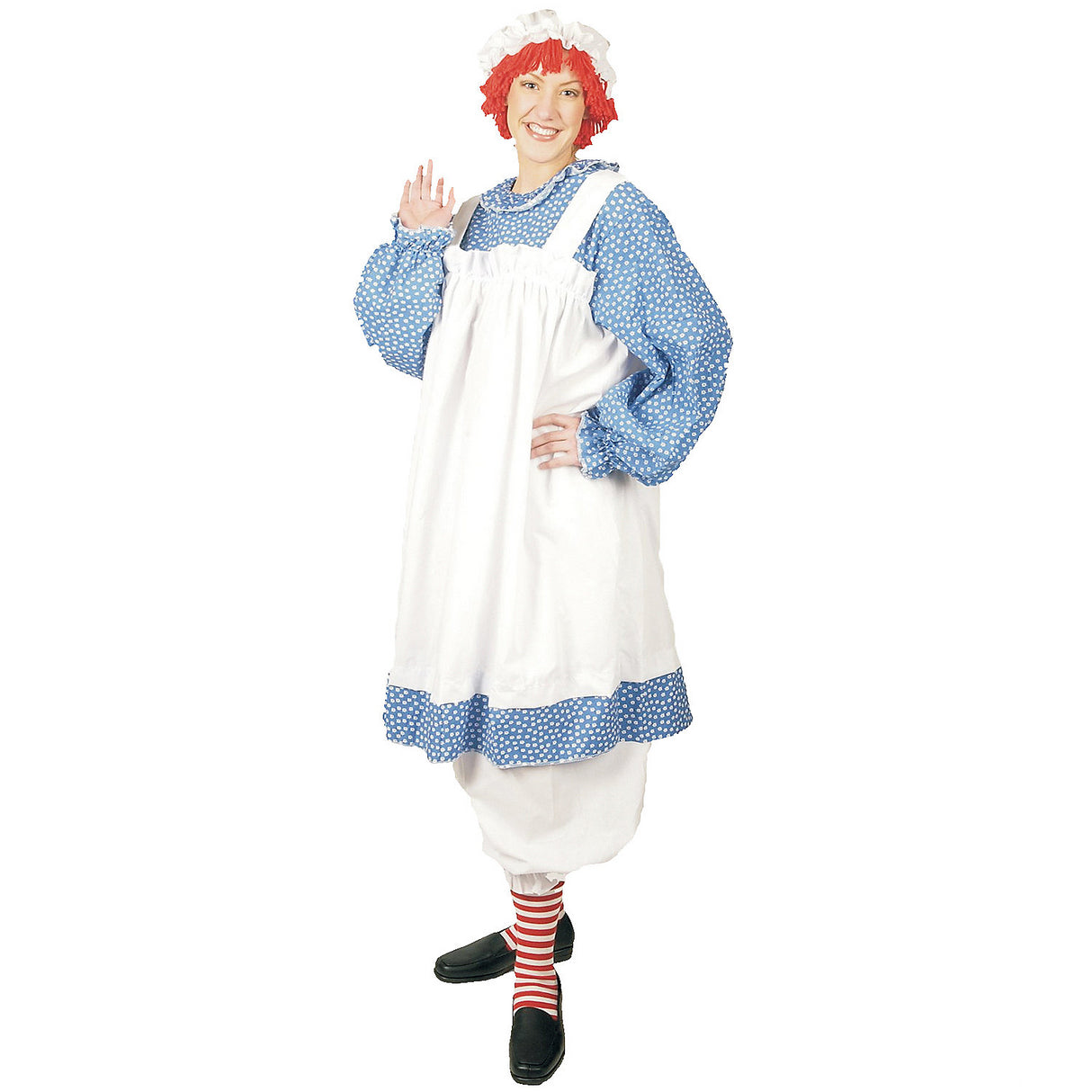 Classic Women's Raggedy Ann Costume for Halloween Parties Dress Up and Themed Events