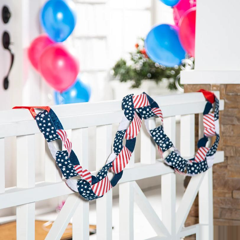 Patriotic Felt Chain Garland