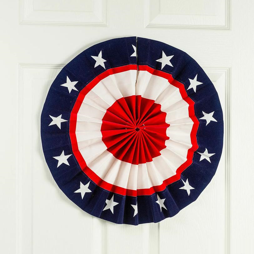 Patriotic Pleated Door Bunting