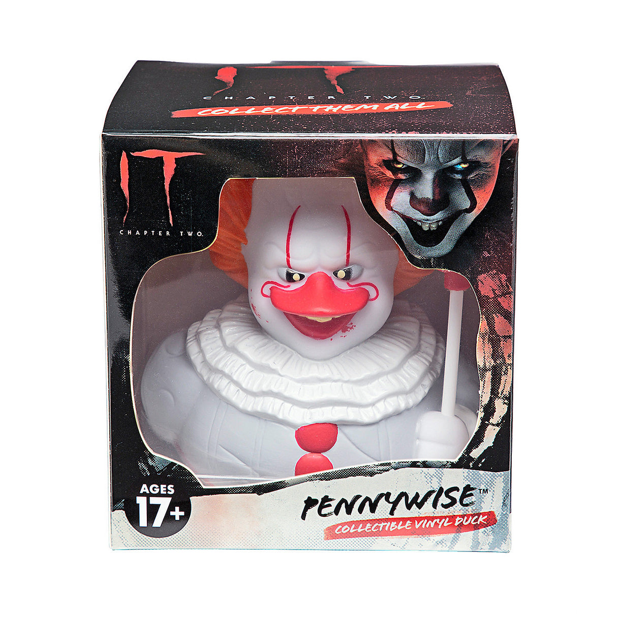 IT Chapter 2 Pennywise Clown Collectible Rubber Duck for Halloween Themed Gifting and Horror Collections
