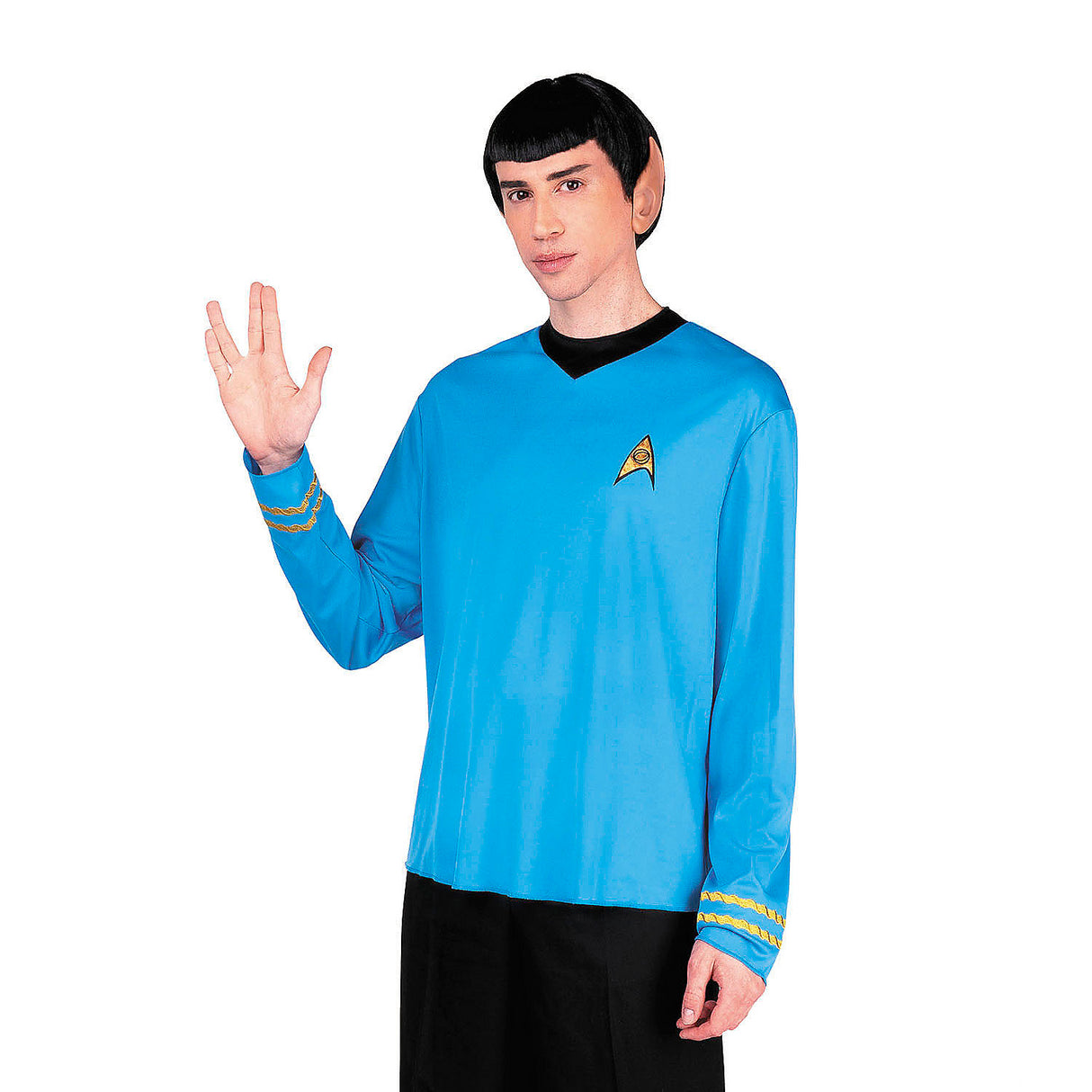 Authentic Adults Star Trek Spock Long Sleeve Costume for Sci Fi Events Halloween and Comic Con