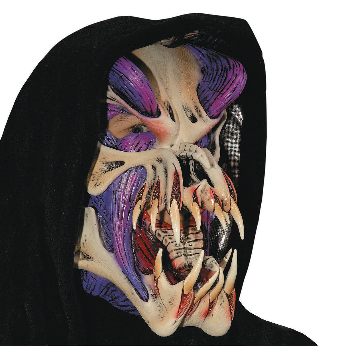 Stunning Predator Purple Mask for Halloween Costume Parties and Spooky Celebrations