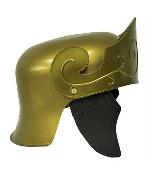 Gold Roman Helmet for Historical Costume Events and Role Playing