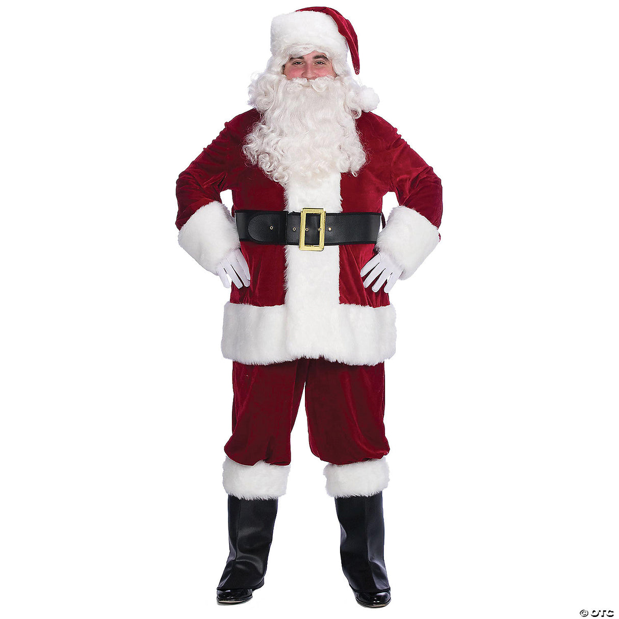 Premium Velveteen Santa Suit XXL for Christmas Parties Holiday Events and Festive Celebrations
