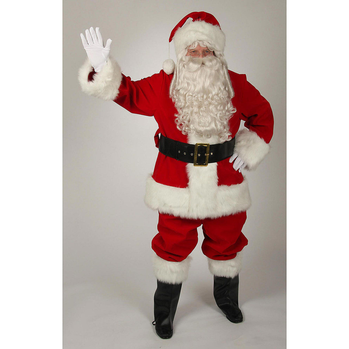 Regal Red Velvet Santa Pants