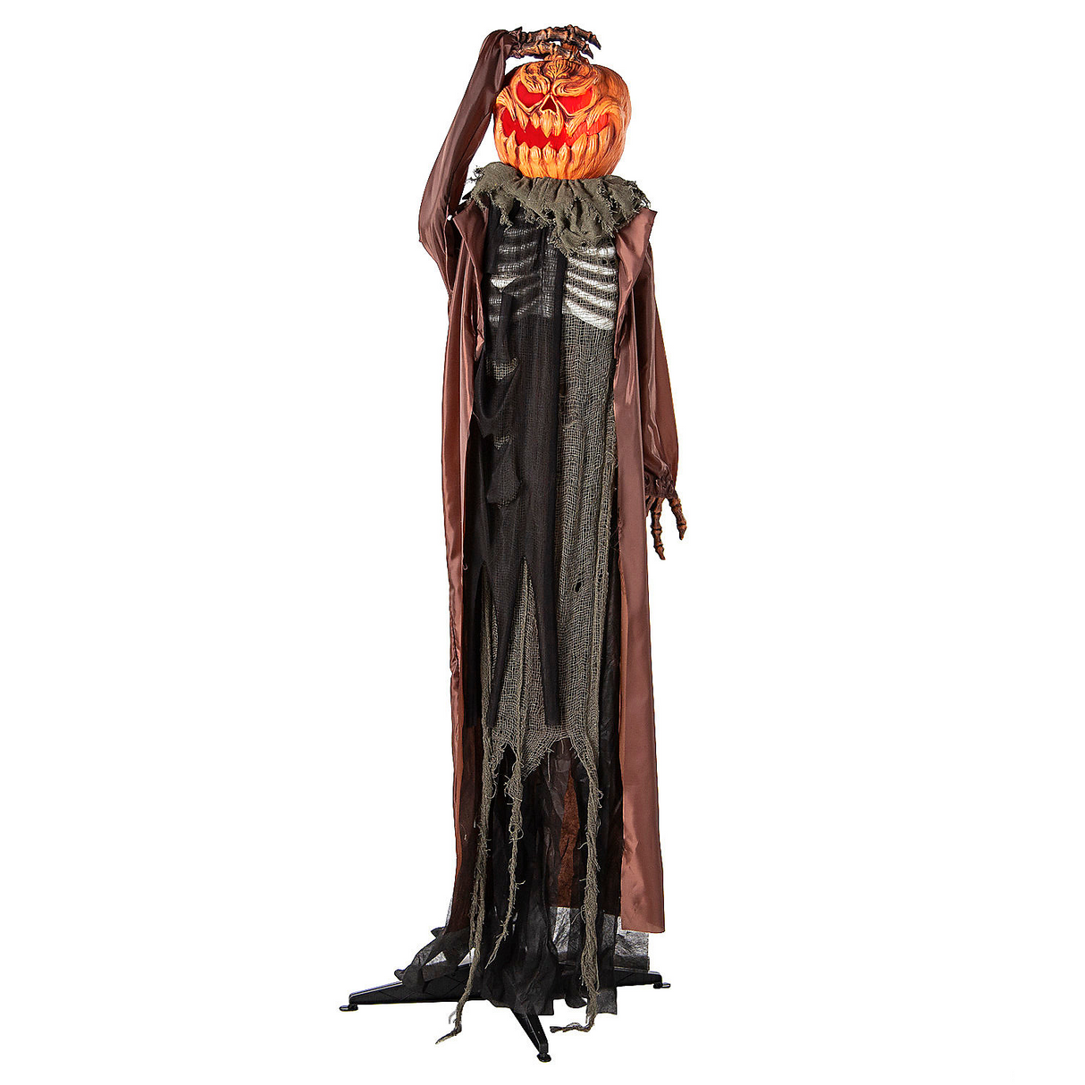 Standing Animated Ghoulish Scarecrow Halloween Decoration 6 Ft.