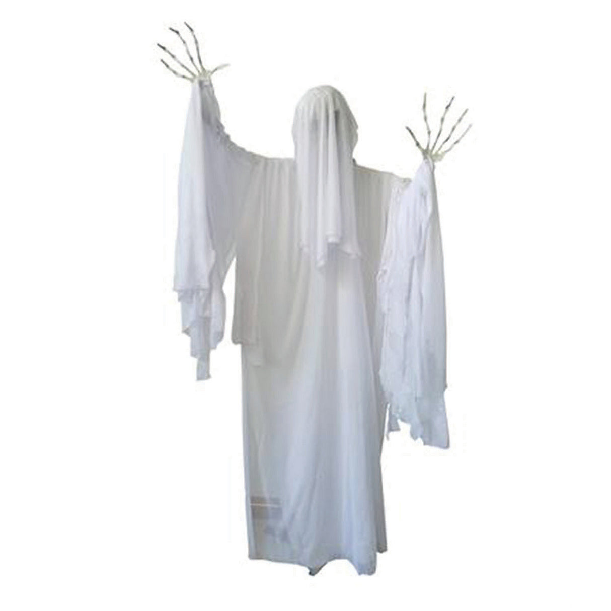 Standing Animated Skeleton Ghost Decoration for Spooky Halloween Events Outdoor Displays and Haunted Houses