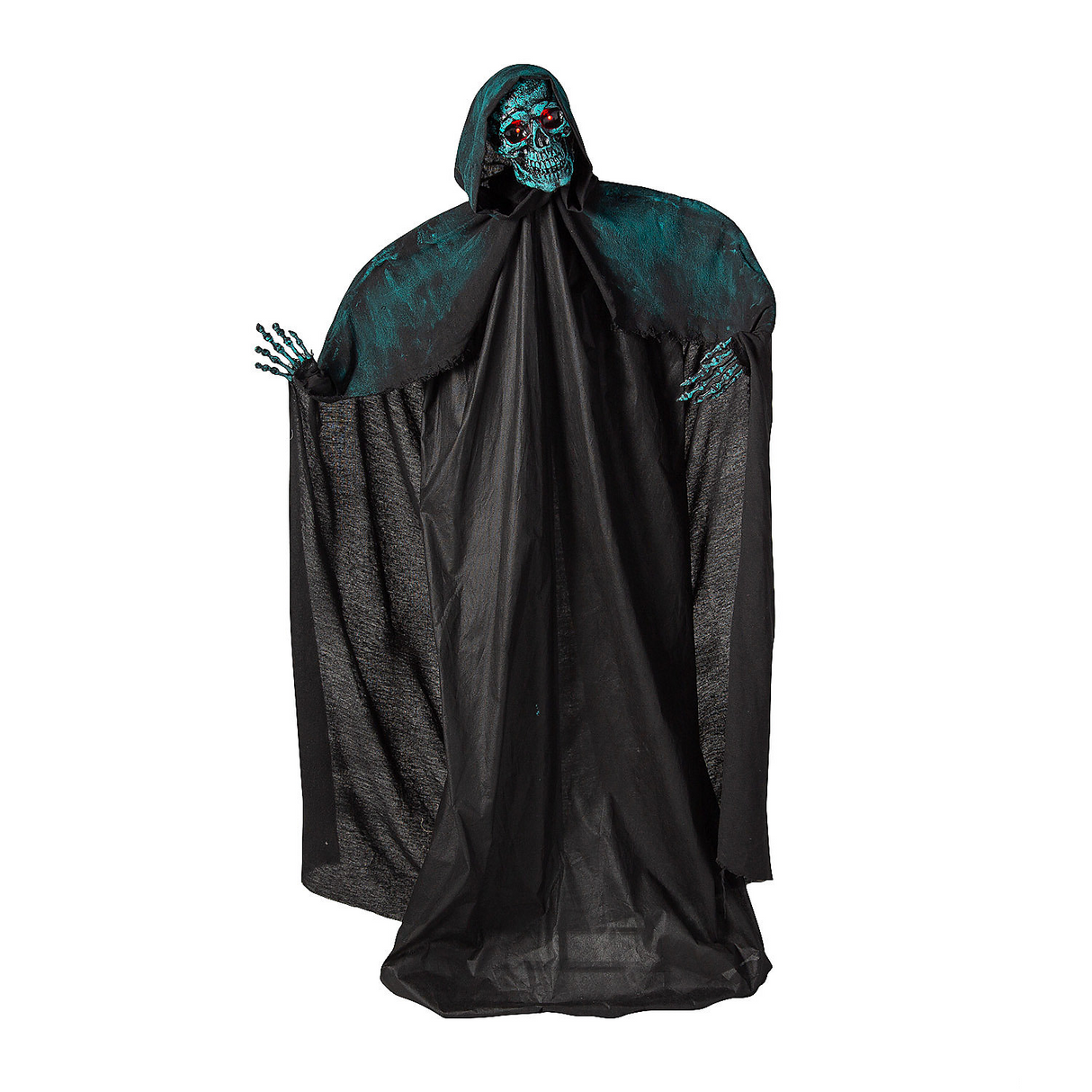 Animated Standing Skeleton of Death Plastic Statue 5 1/2 Ft.