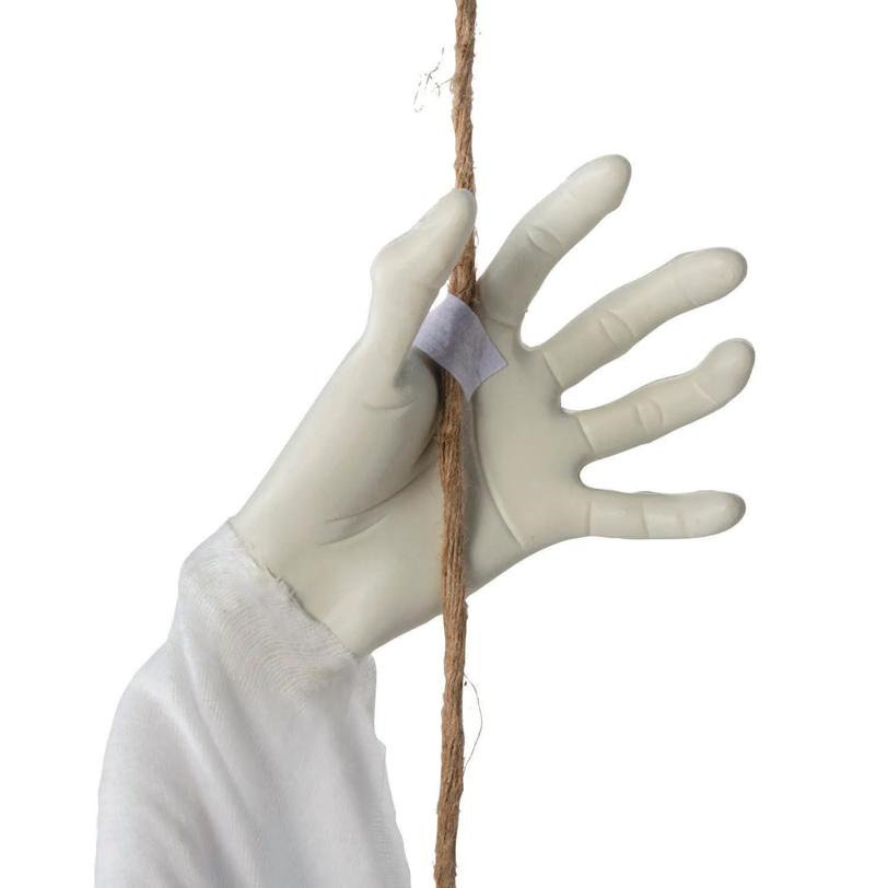5 Ft. 1/4" Light-Up Life-Size Ghost on a Swing Halloween Decoration