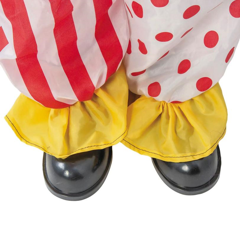 5 Ft 10 3/4" Animated Standing Light-Up LED Stacked Clown Trio Halloween Decoration