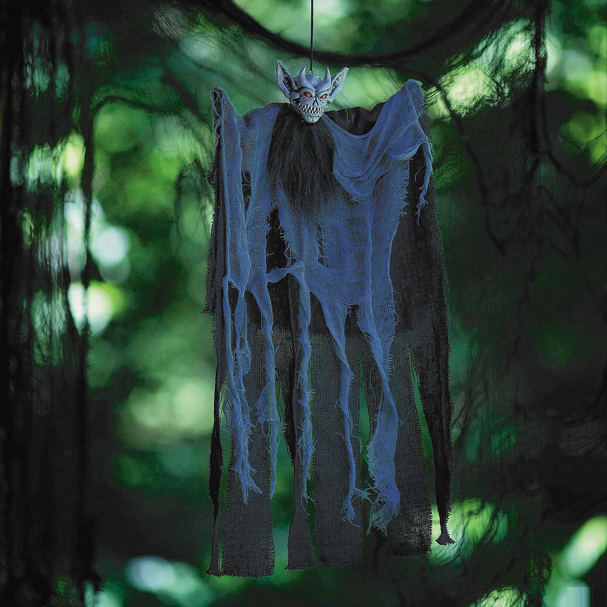 Unique 23 1/2 Inch Hanging Alien Demon Decoration for Halloween Parties and Spooky Decor