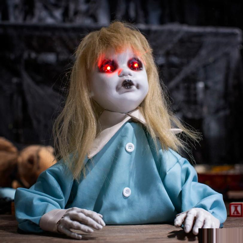3 Ft. 3" Animated Light-Up Pop-Up Girl with Sound Halloween Decoration