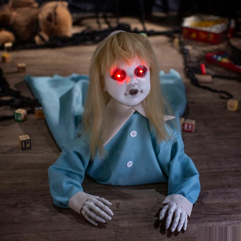 3 Ft. 3" Animated Light-Up Pop-Up Girl with Sound Halloween Decoration