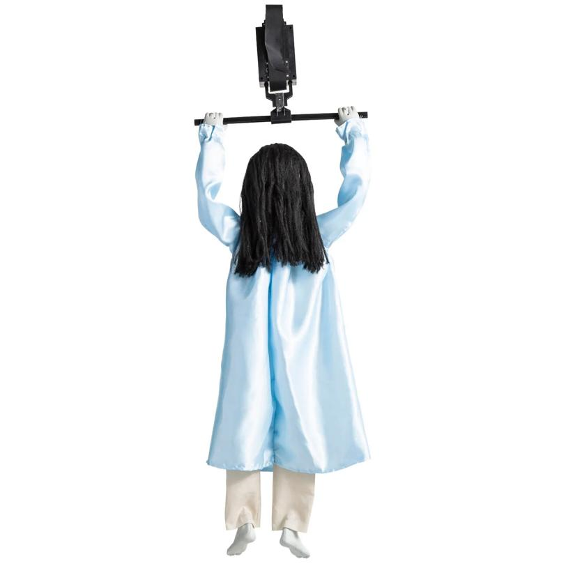 39" Animated Hanging Swinging Girl with Sound Halloween Decoration