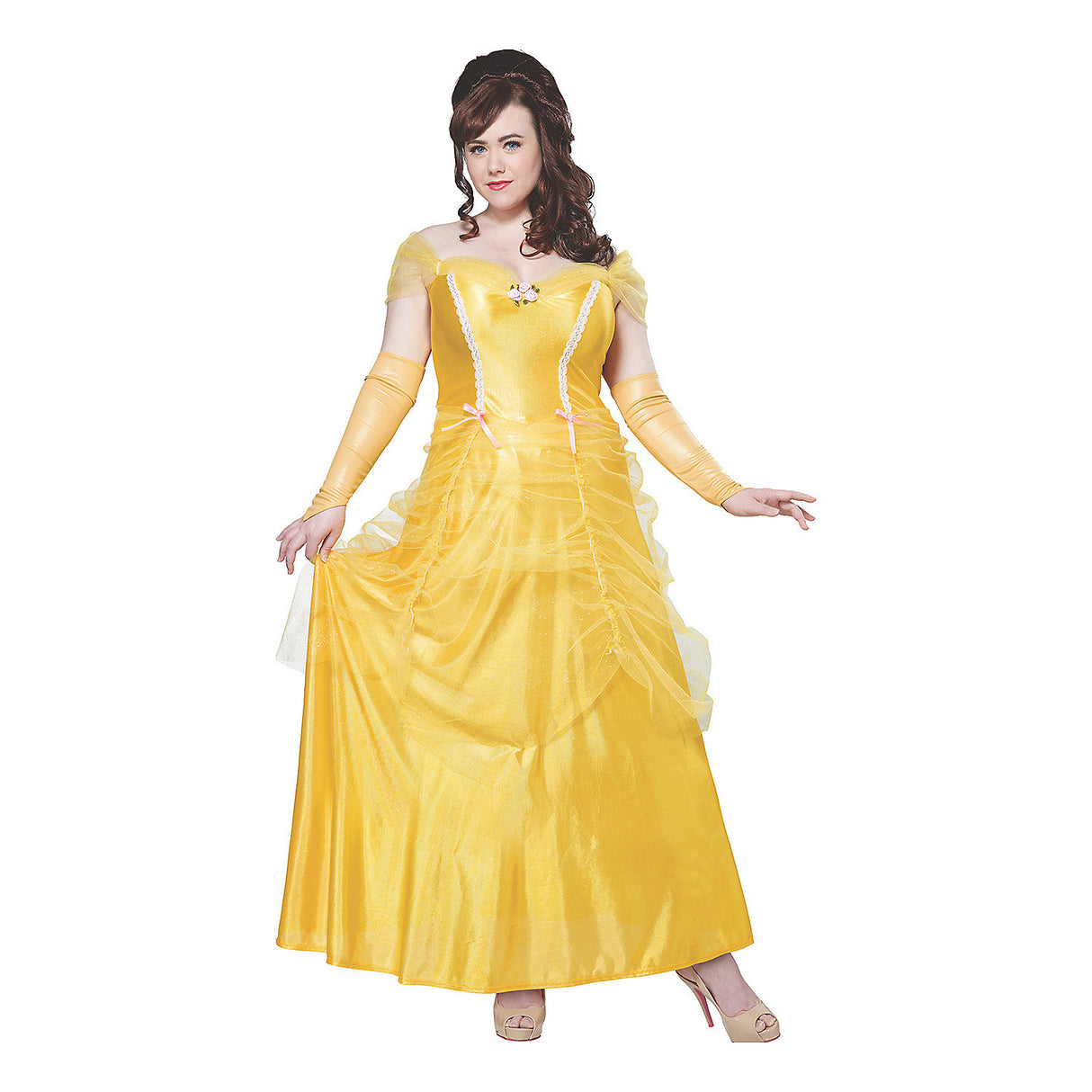 Enchanting Classic Beauty Adult Costume for Halloween Theme Parties and Fairy Tale Adventures