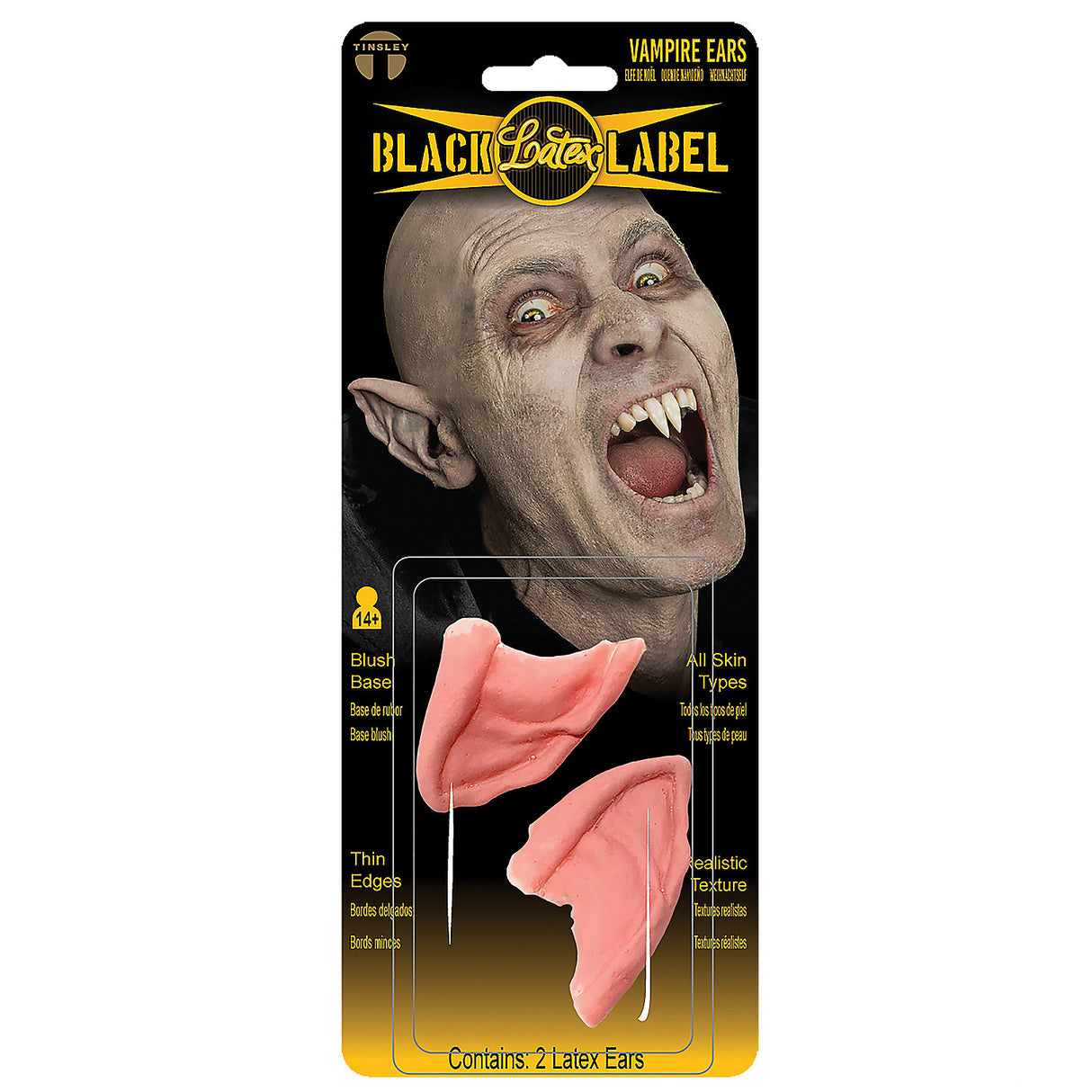 Realistic Vampire Ears Latex Accessories for Halloween Costumes and Themed Parties