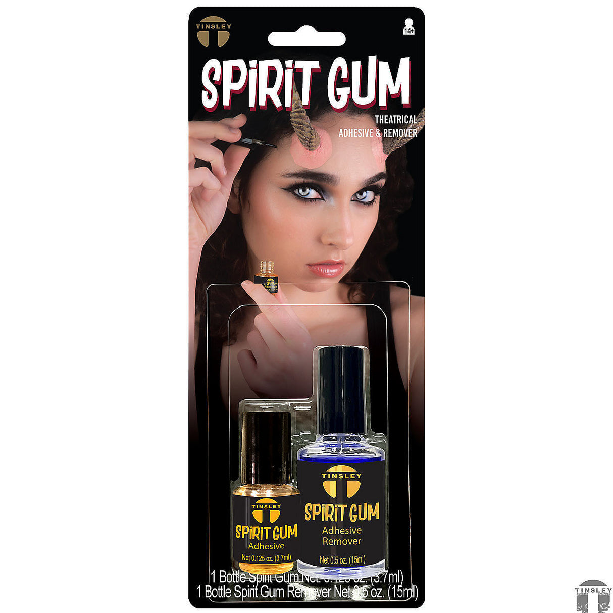 Tinsley Transfers Spirit Gum Theatrical Adhesive and Remover for Easy Makeup Application and Costume Effects