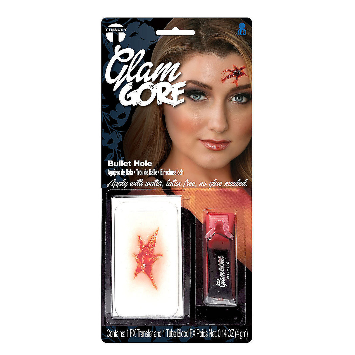 Realistic Tinsley Transfers Bullet Hole FX Transfer for Halloween Costumes and Horror Themed Parties