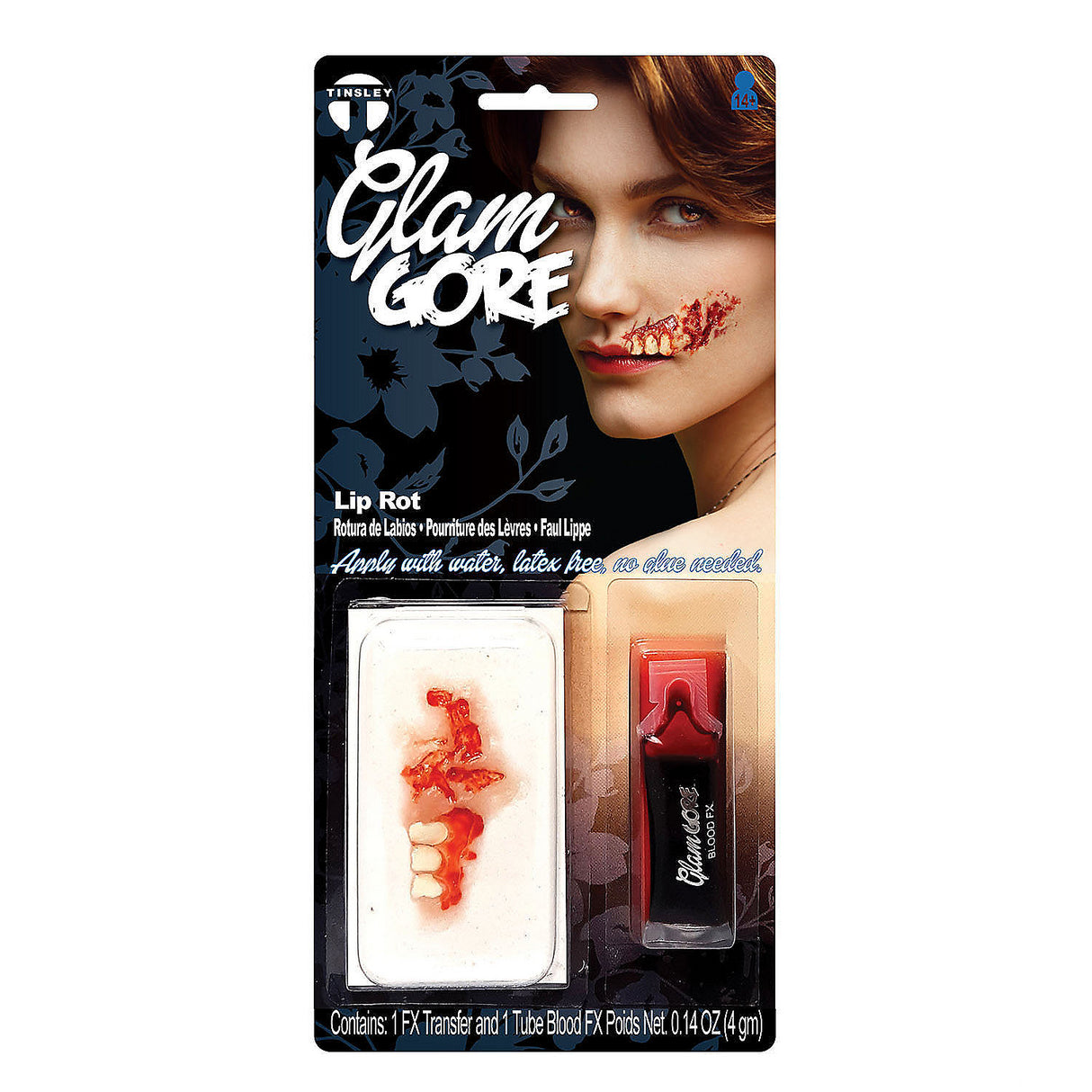 Gore Lip Rot 3D FX Transfer Prosthetic for Halloween Costumes and Special Effects Make-Up