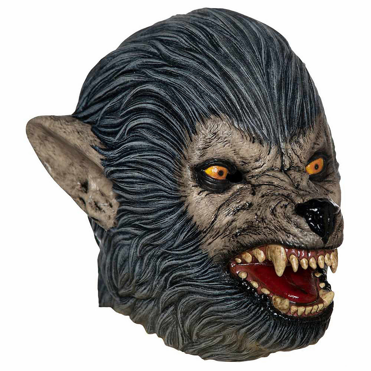 Classic Adults Werewolf Overhead Latex Mask for Halloween Costumes Parties and Spooky Celebrations