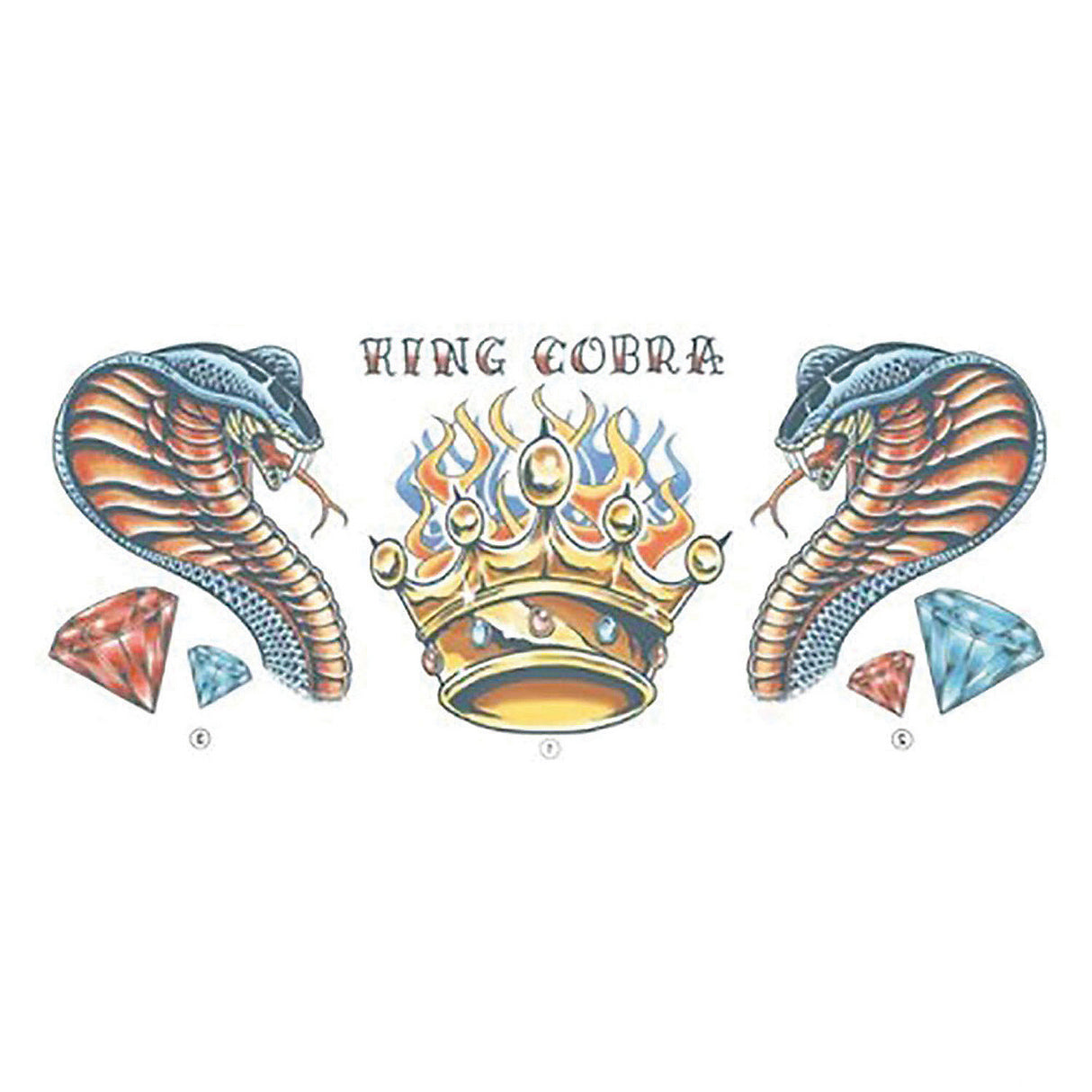 Ultra Realistic Neck Tattoo Cobra for Cosplay and Costume Enhancements