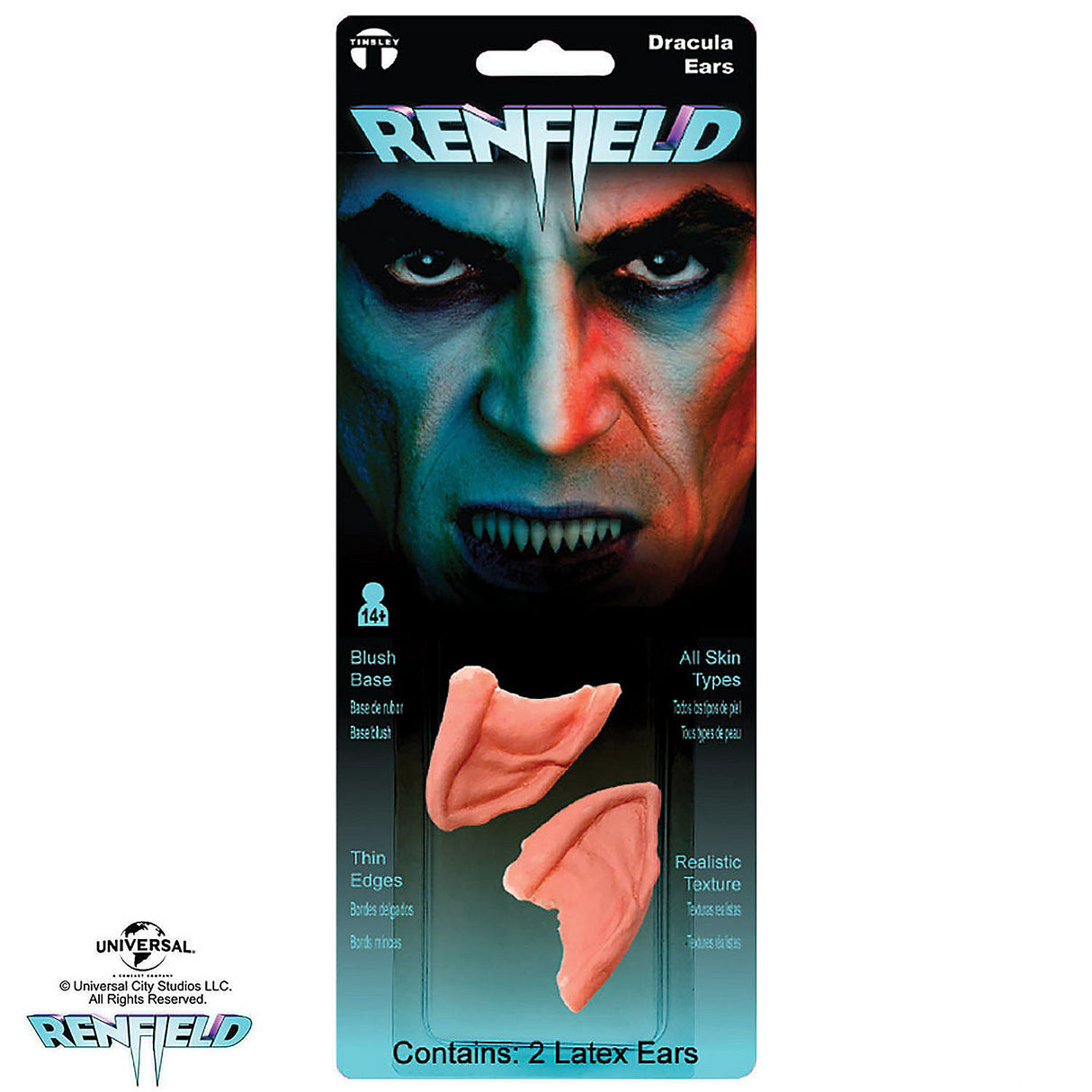 Premium Renfield Count Dracula Prosthetic Latex Ears for Halloween Parties Costume Events and Spooky Themed Gatherings
