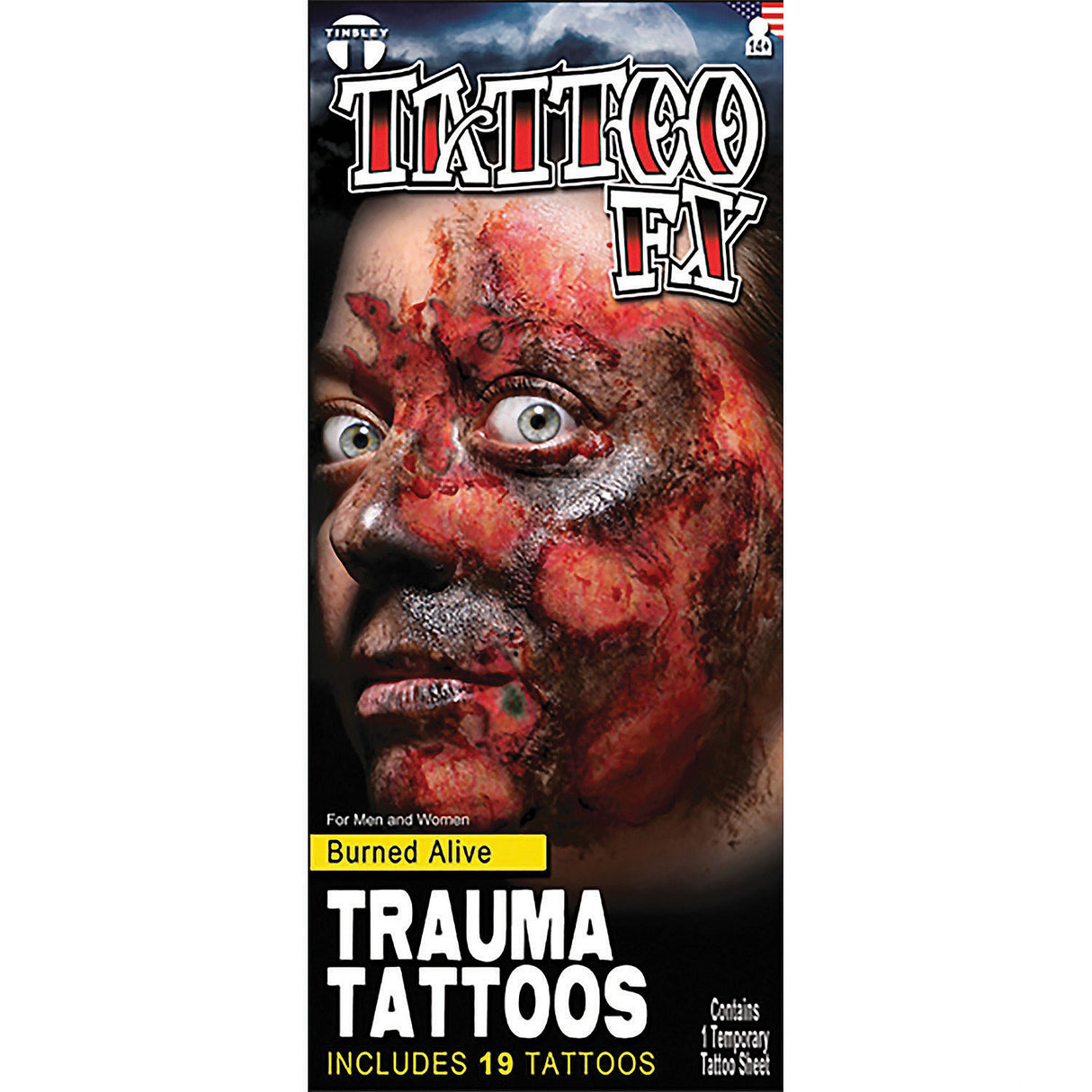 Realistic Temporary Tattoo for Spooky Halloween Themed Parties Costume Effects and Fun