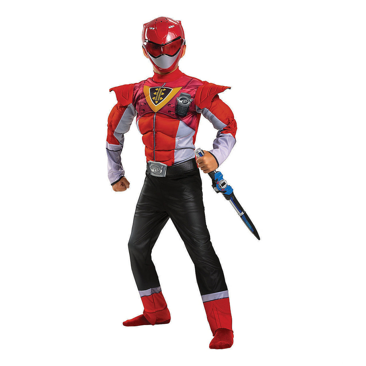 Red Ranger Costume for Kids Halloween Parties Birthdays and Superhero Dress-up