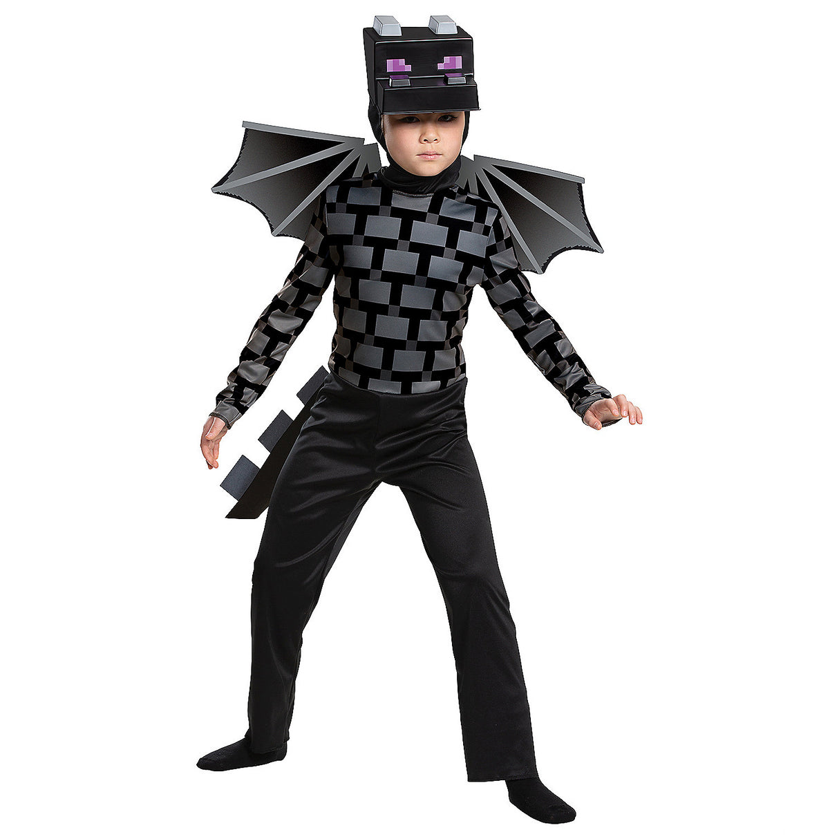Kids Classic Minecraft Ender Dragon Costume for Halloween Fun Costume Parties and Themed Events