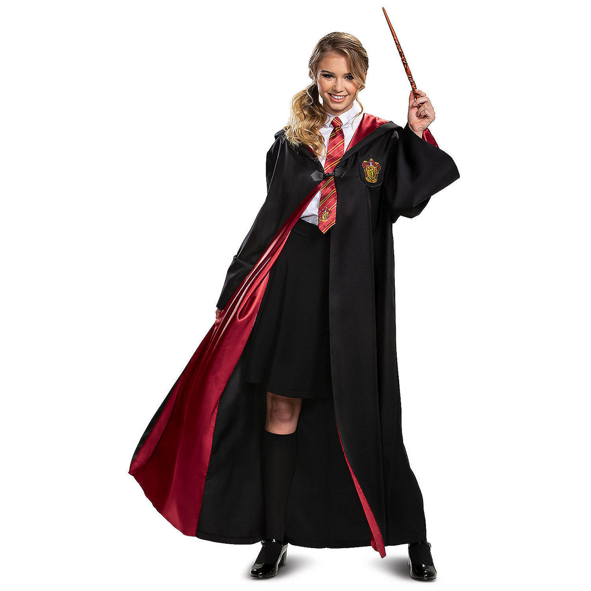 Premium Adults Prestige Harry Potter Gryffindor Robe for Halloween Events and Themed Dress-Up Parties