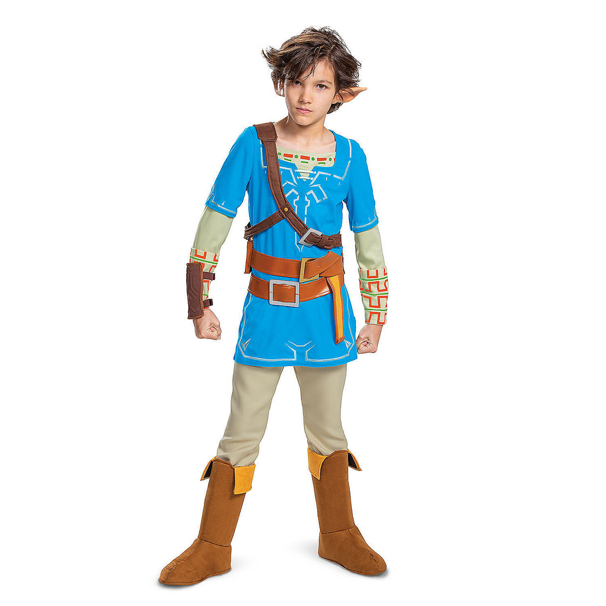 Kids Zelda Breath of the Wild Link Costume for Halloween Parties Cosplay Dress Up and Gaming Events