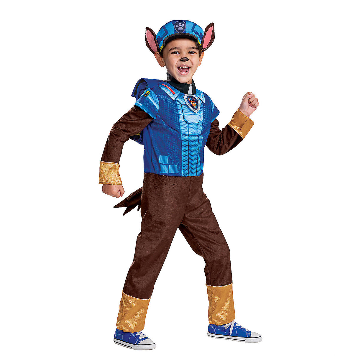 Deluxe Toddler Paw Patrol Chase Costume for Halloween Parties Community Events and Imaginative Play