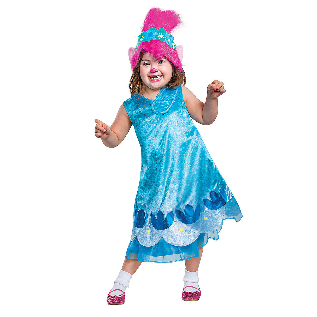 Kids Poppy Adaptive Costume for Trick or Treating School Events and Character Dress Up