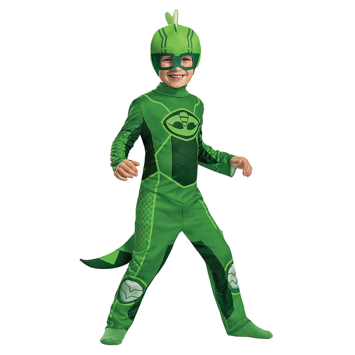 Toddler Classic Megasuit PJ Masks Gekko Costume for Imaginative Play and Halloween Fun