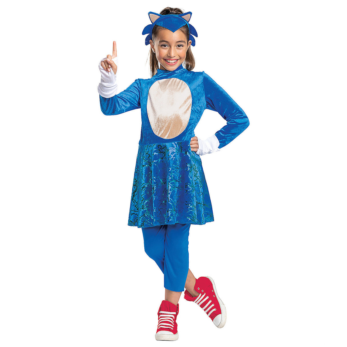 Adorable Girls Sonic Movie Costume for Halloween Events Superhero Fun Activities and Community Adventures