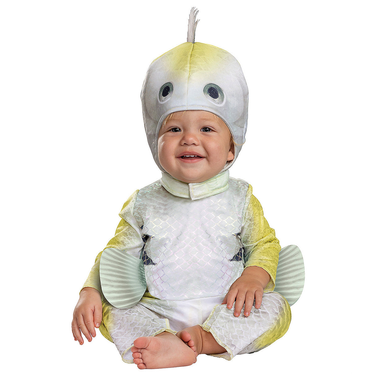 Adorable Baby Disney Flounder Costume for Halloween Dress Up and Character Play