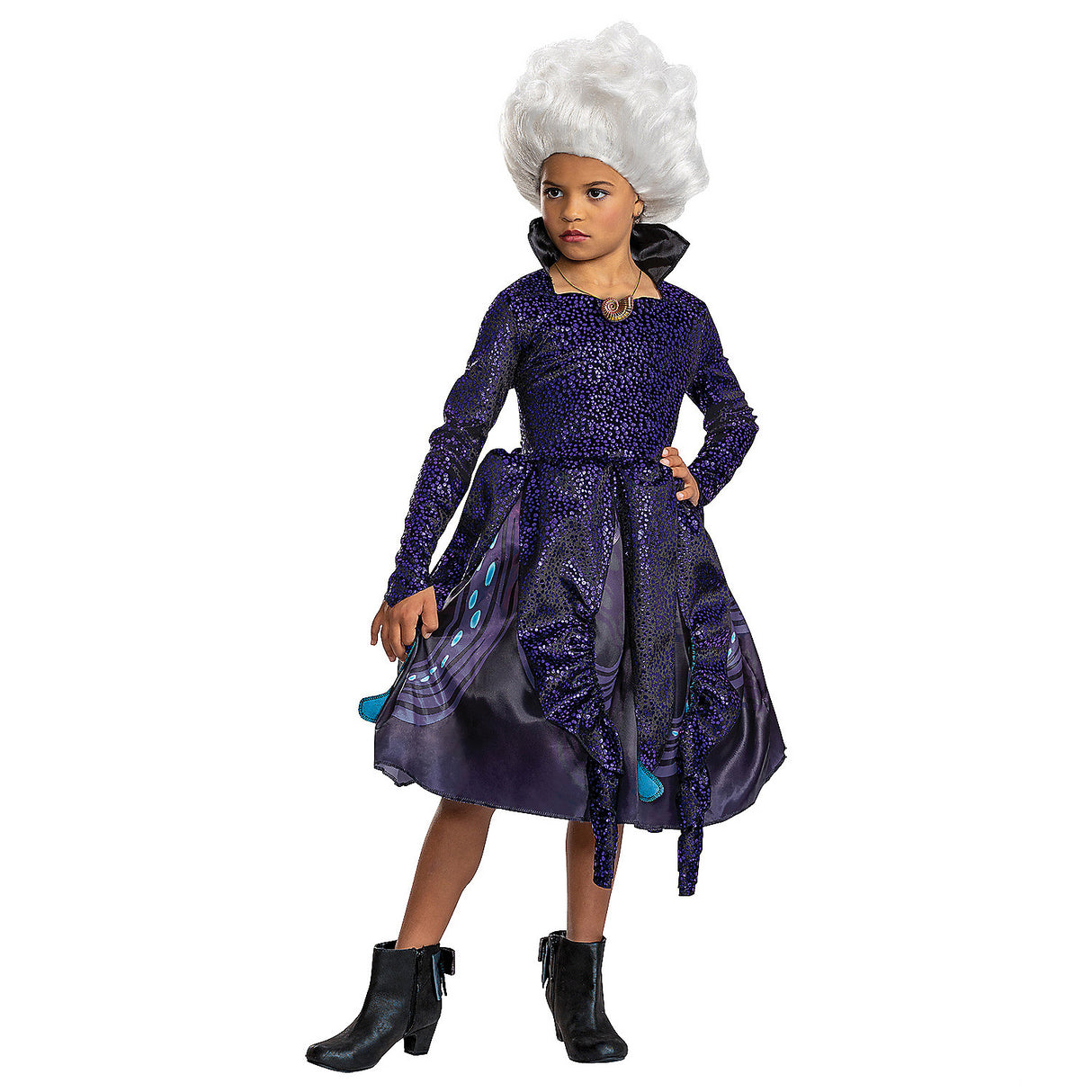 Deluxe Little Mermaid Ursula Costume for Kids Halloween Dress Up Events and Imaginative Play