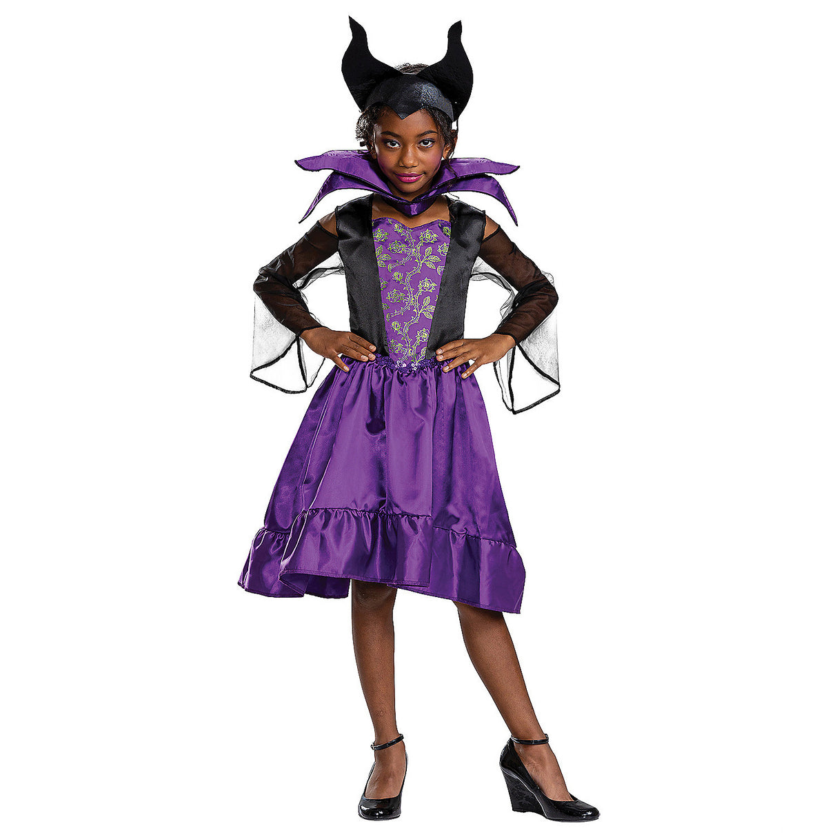 Kids Disney Maleficent Costume for Halloween Parties and Magical Adventures