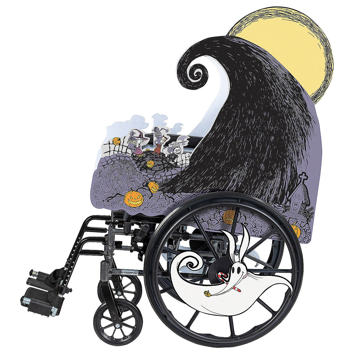 Adults Nightmare Before Christmas Wheelchair Cover Costume for Themed Parties and Halloween Celebrations