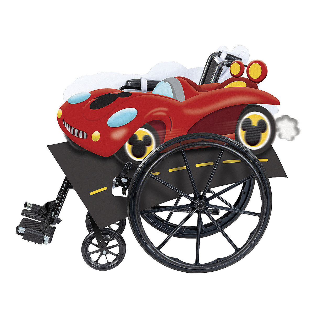 Mickey Mouse Adaptive Wheelchair Cover Costume for Community Events Halloween and Imaginative Play