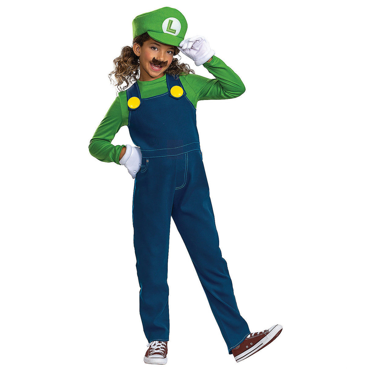 Elevate Halloween Fun with Kids Mario Bros Luigi Costume for Trick or Treating Adventures