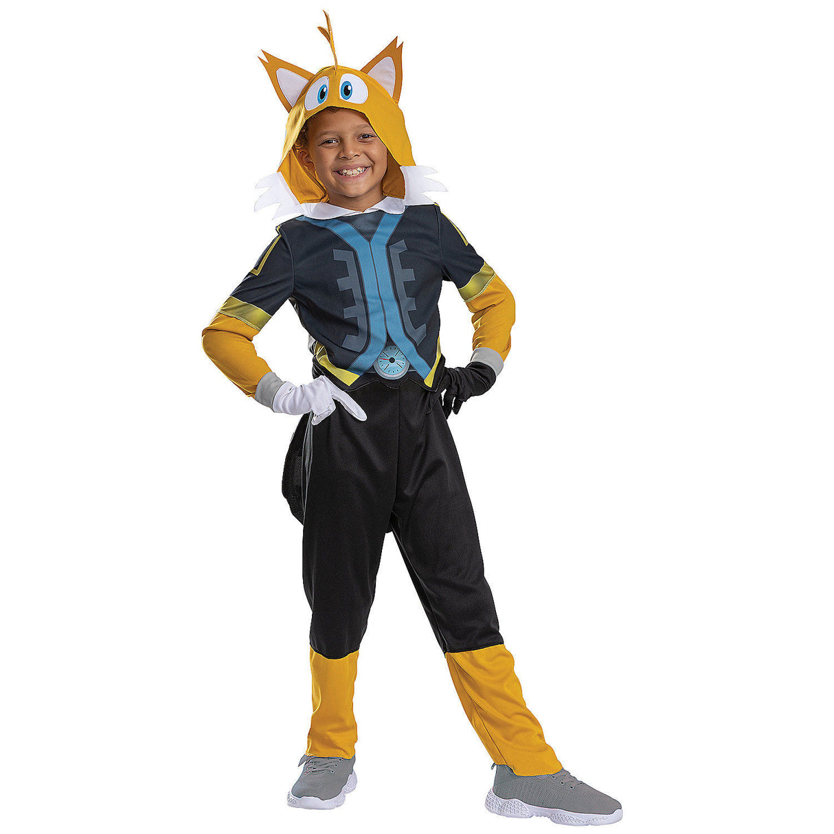 Deluxe Kid’s Sonic Prime Tails Costume for Halloween Parties and Dress-Up Adventures