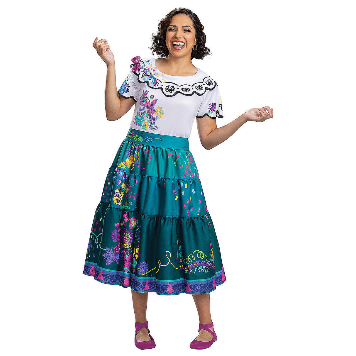 Deluxe Disney Encanto Mirabel Madrigal Costume for Women Perfect for Halloween Parties and Themed Events