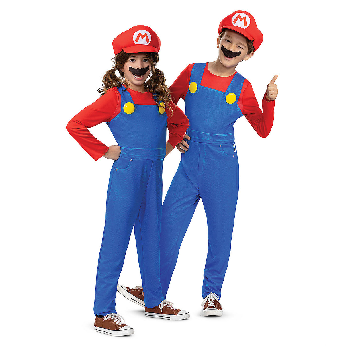 Kids Classic Elevated Mario Costume for Halloween Superhero Parties and Dress Up Adventures