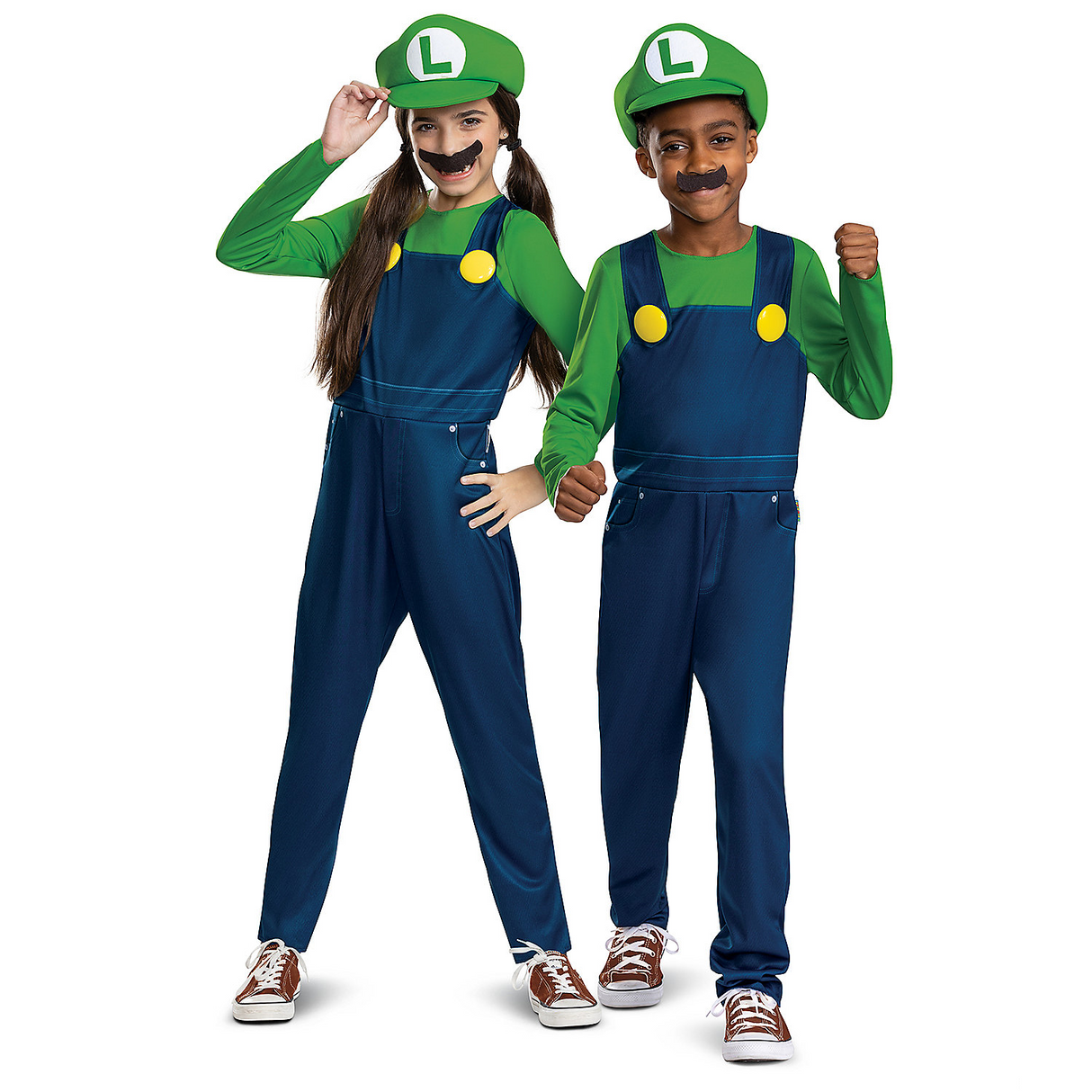 Kids Classic Elevated Super Mario BrosT Luigi Costume