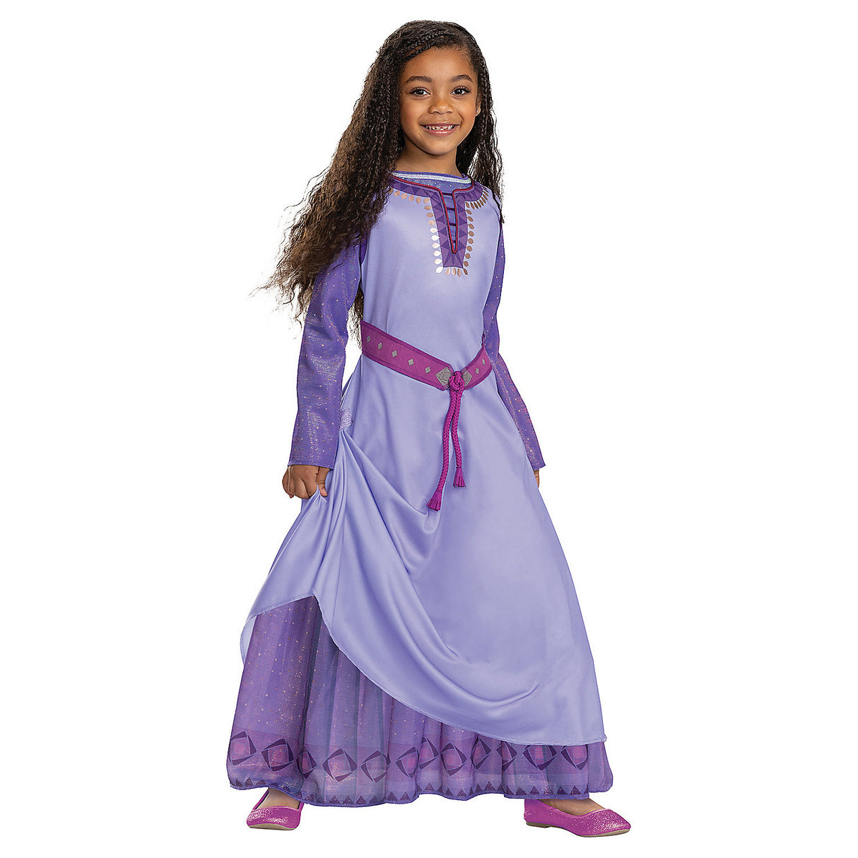 Deluxe Girls Asha Disney Wish Costume for Halloween Parties Dress Up and Imaginative Play